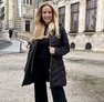 Sesil kabát fekete – Női télikabát dupla cipzárral és kivehető belső résszel – Innova Fashion